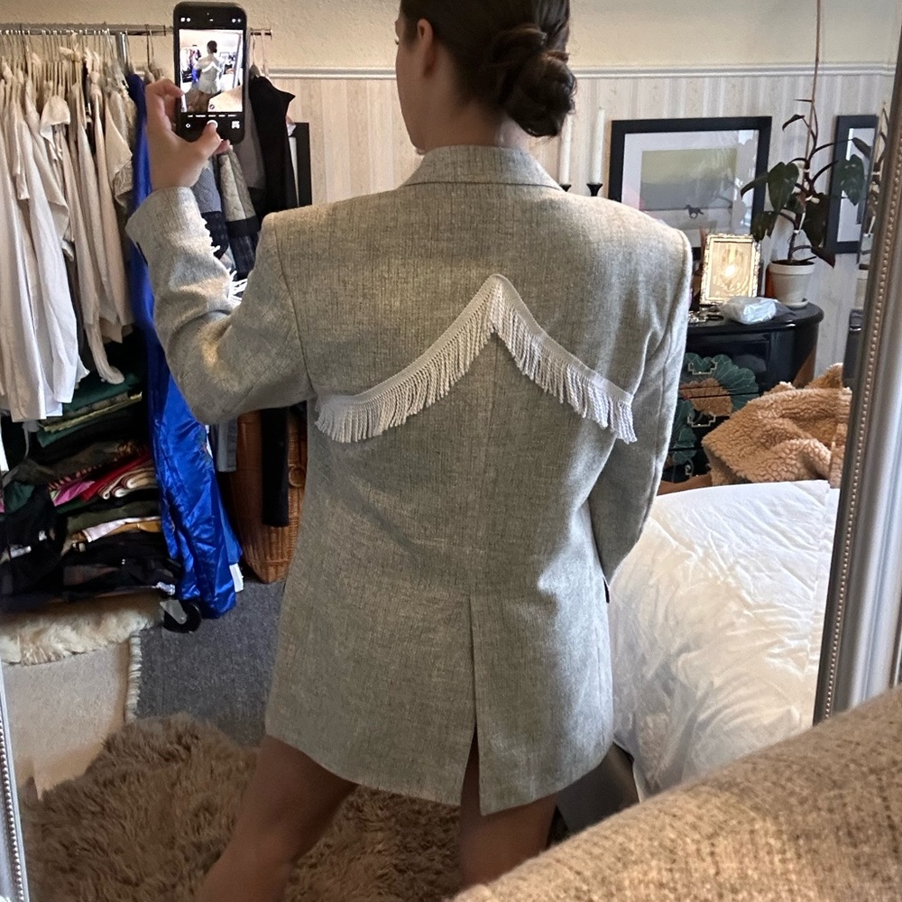 MOORES CUSTOM FRINGE BLAZER JACKET 38